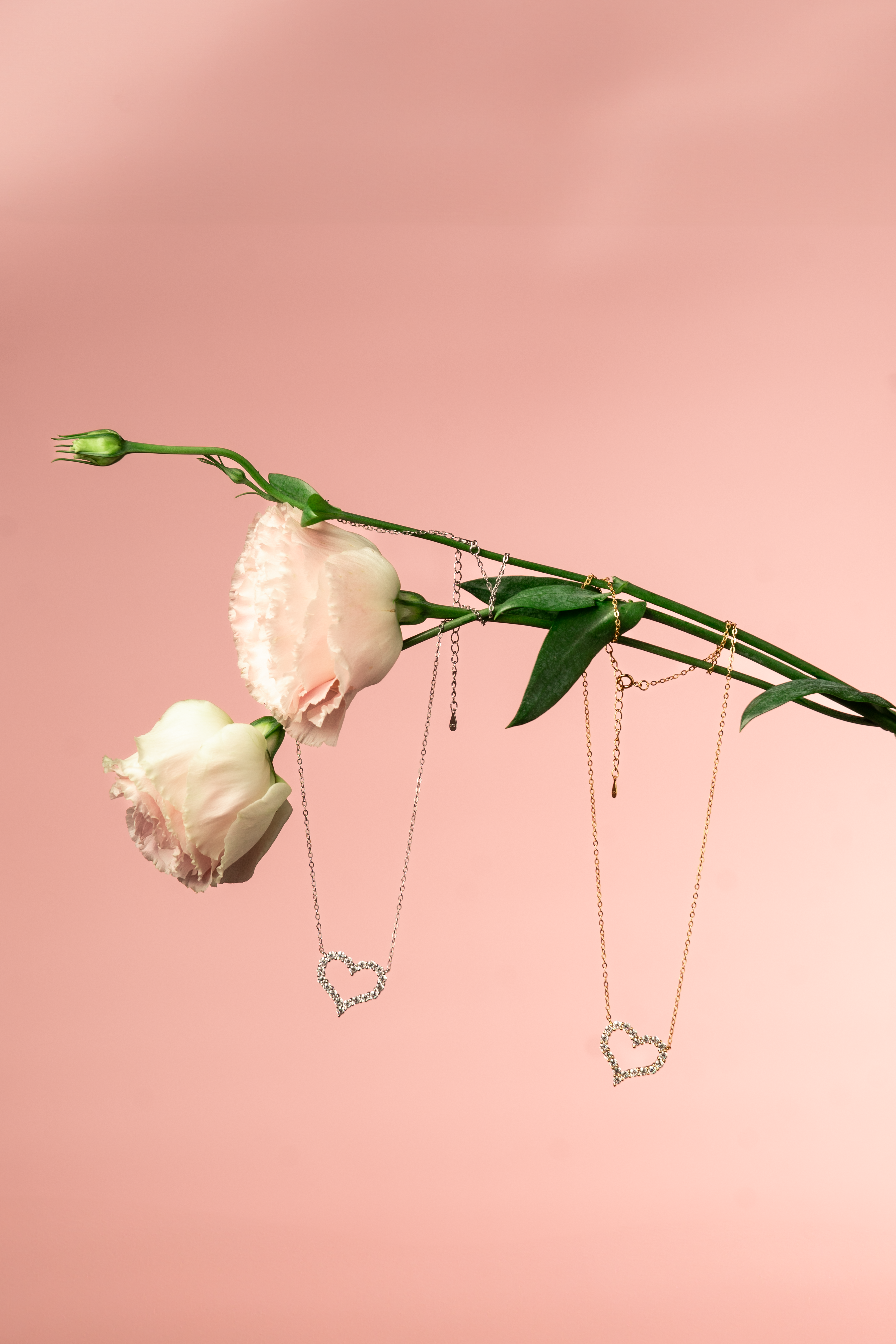 Esme Diamond Heart Pendant Necklace