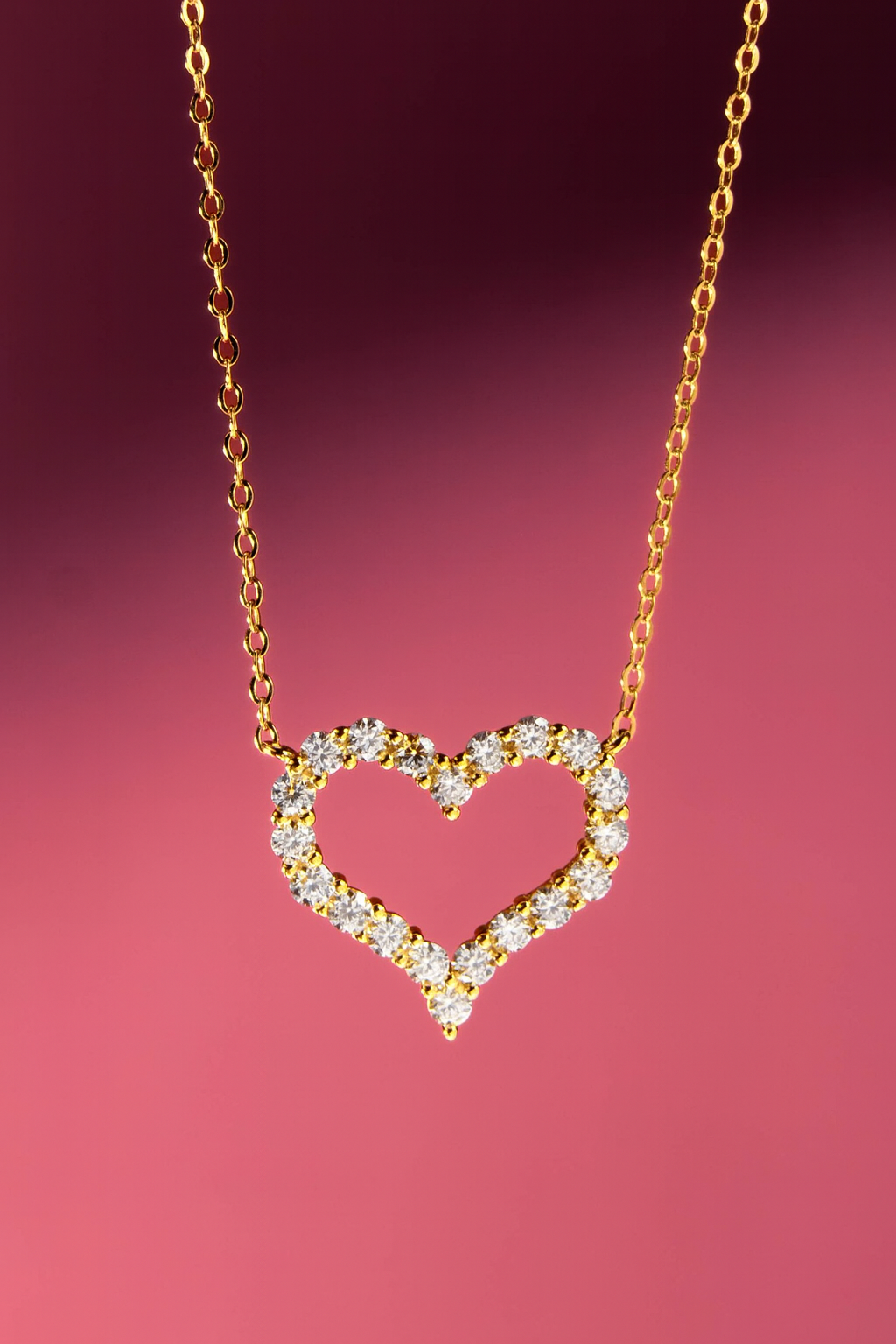 Esme Diamond Heart Pendant Necklace
