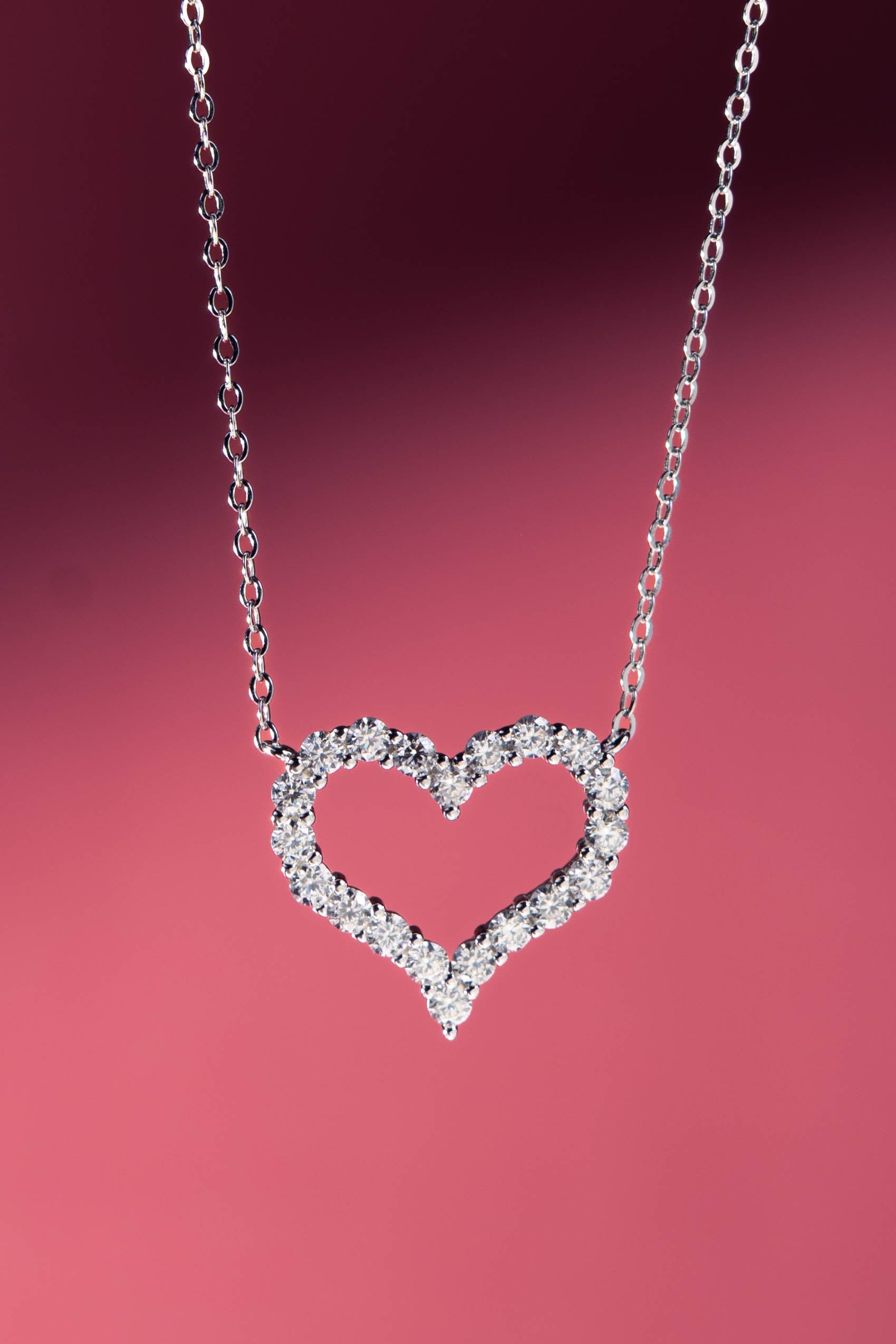 Esme Diamond Heart Pendant Necklace
